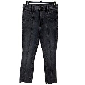 MOTHER Jeans The Seamed Swooner Skimp Jeans in‎ Train Stops Grey Skinny size 26